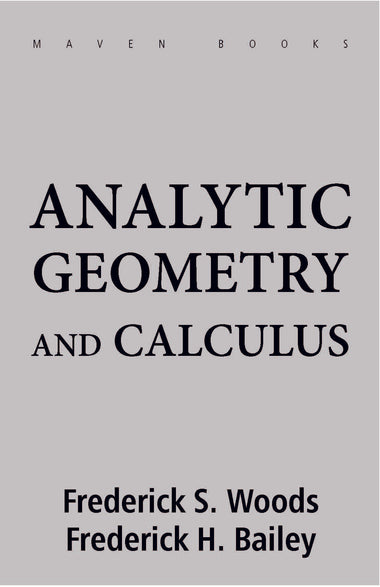 Analytic Geometry and CALCULUS